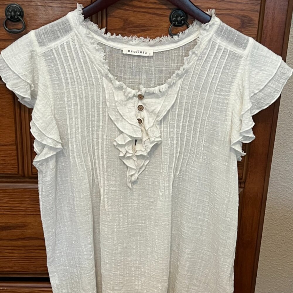 Ruffly Neuflora Blouse (M)